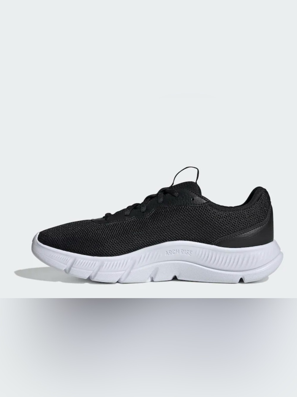 NEW adidas Women’s Black & White Lightweight Cloudfoam Flex Sneakers size 8 - Picture 3 of 11